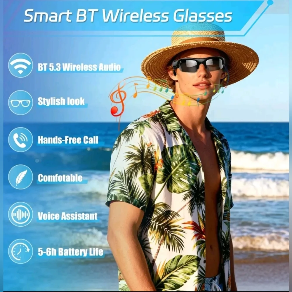 US Fitness Sport Smart Sunglasses with Polarized Lenses